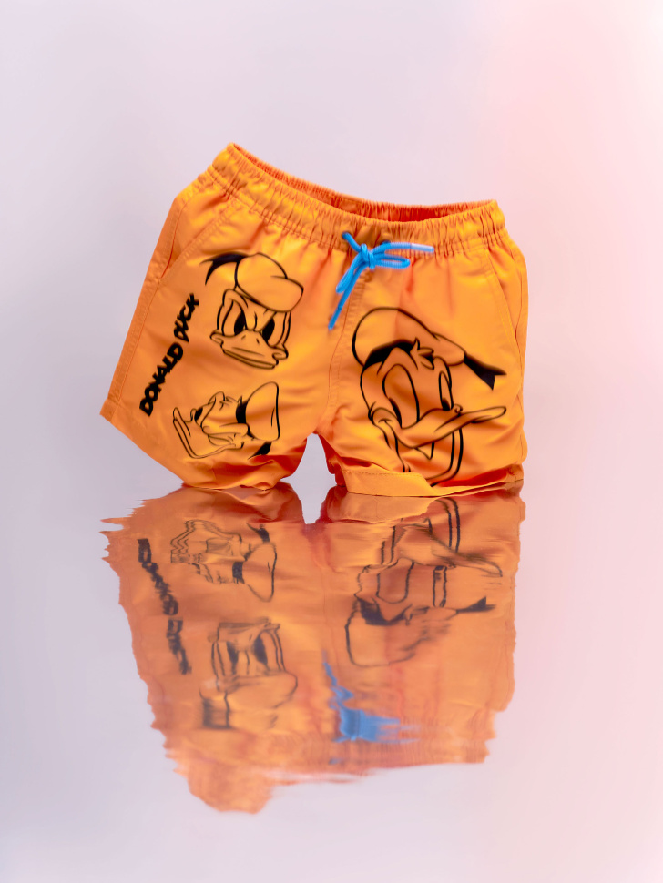 Пляжные шорты с принтом Disney Donald Duck для мальчиков (оранжевый, 134-140 / 9-10 YEARS) sela 4680129519452