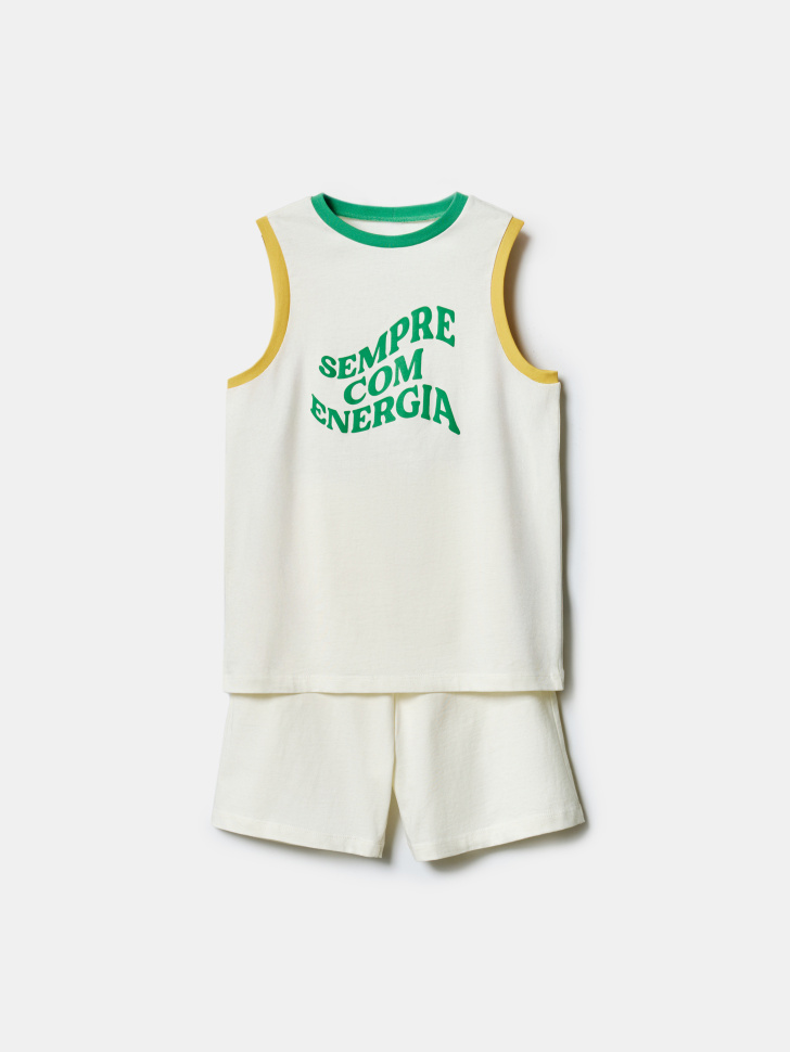 Комплект Sela из майки и шорт, белый, арт. 52809