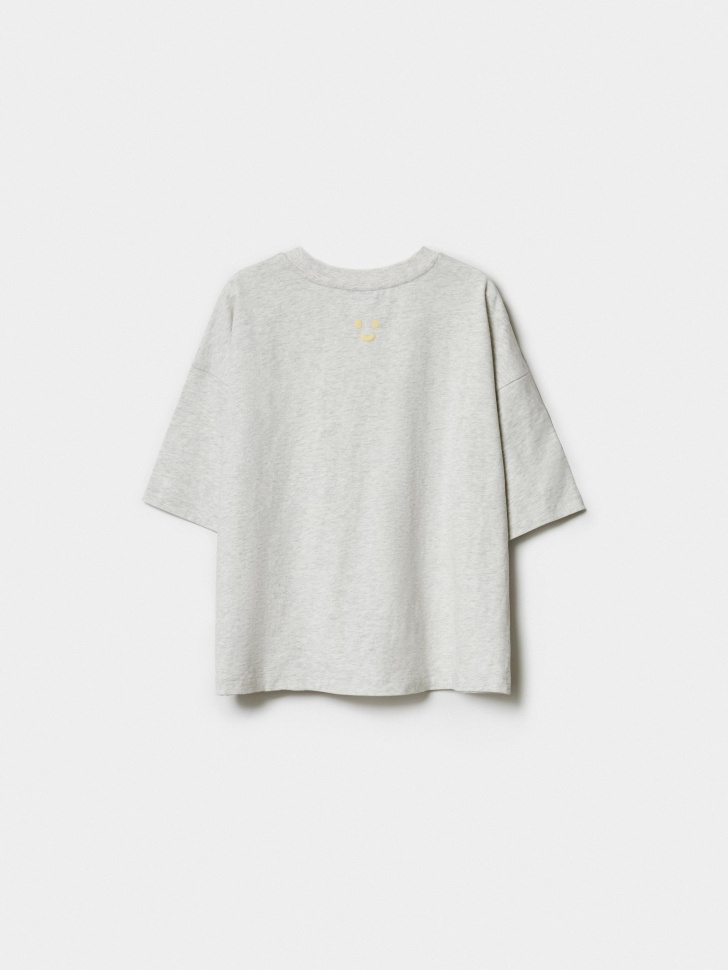 футболка оверсайз для мальчиков с принтом  x яндекс путешествия из хлопка спереди