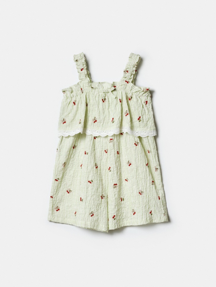 летний комбинезон на лямках для девочек по цене 1999 руб вид справа