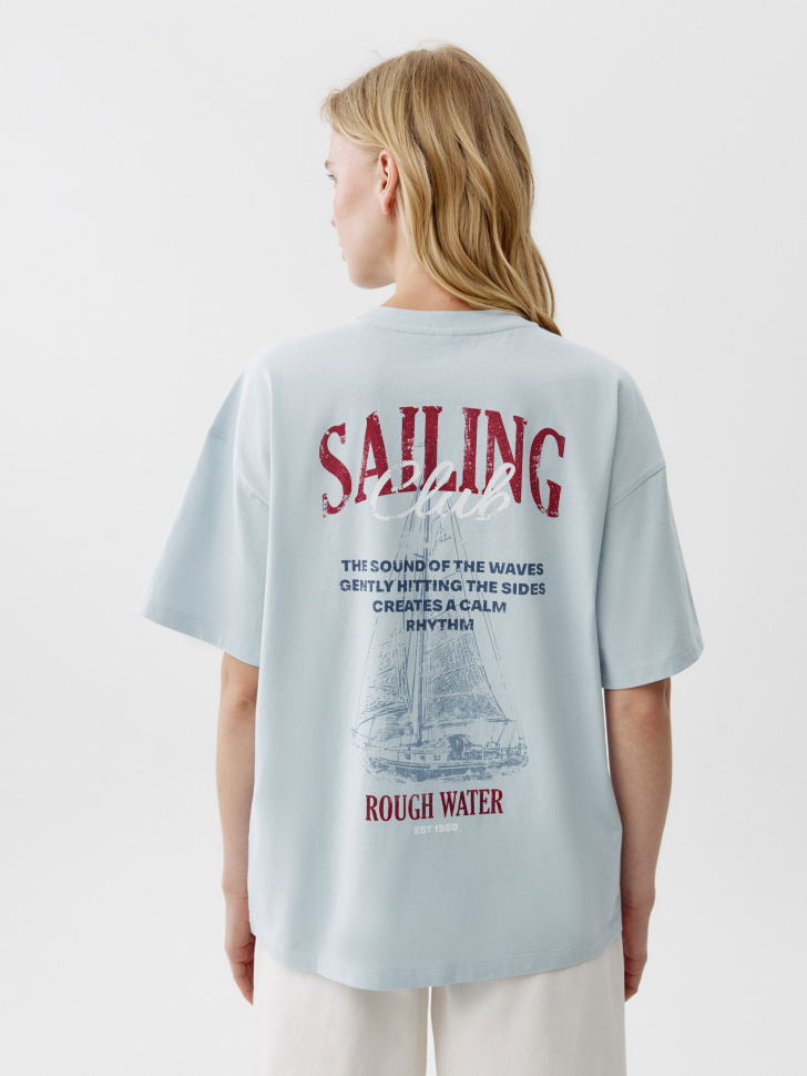 футболка оверсайз с принтом 4640611162740 фотография