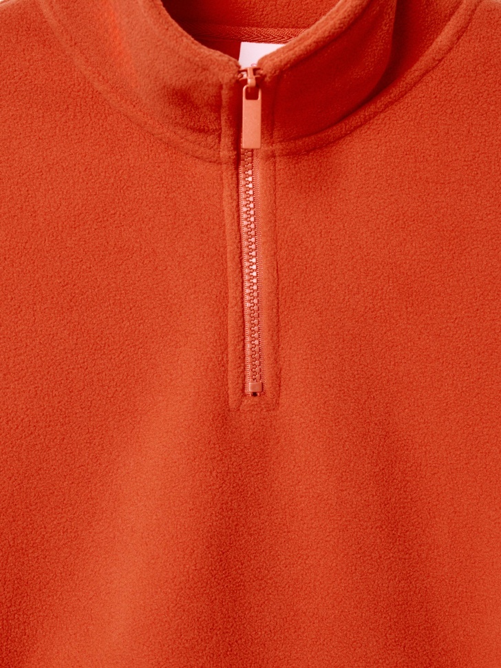 толстовка с воротником на молнии из линейки  young из проверенных материалов спереди