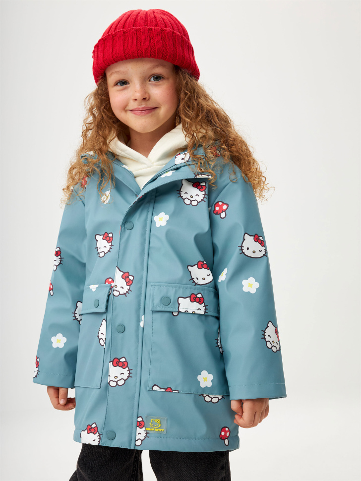 

Дождевик с принтом Hello Kitty для девочек