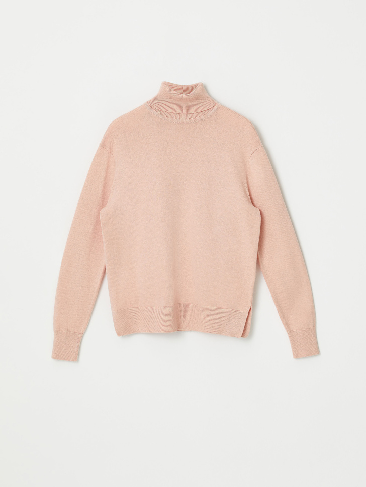 Вязаный свитер для девочек (розовый, 140/ 10-11 YEARS)