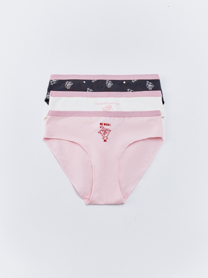 набор из 3 трусов-слипов для девочек  x смешарики 4610517096944 фотография