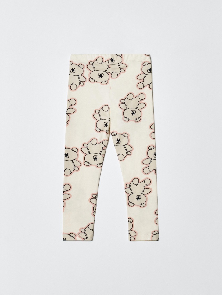 леггинсы с принтом для девочек от бренда sela вид слева