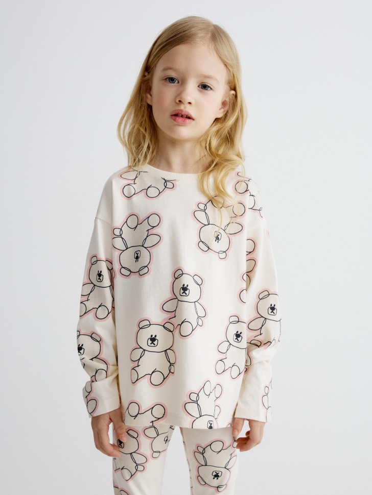 

Леггинсы с принтом для девочек, SL6801041806