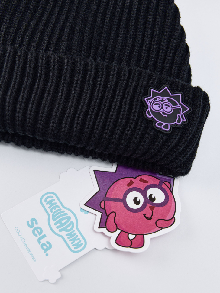 вязаная шапка для мальчиков  x смешарики по цене 899 руб вид справа