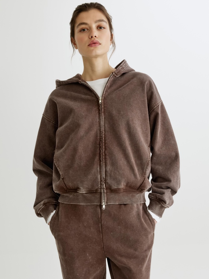 худи оверсайз с кислотной стиркой 4610517488053 фотография