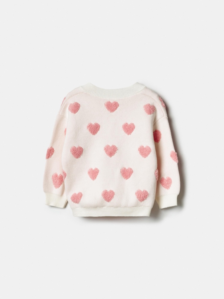 кардиган с объемной вышивкой для малышей от бренда sela вид слева