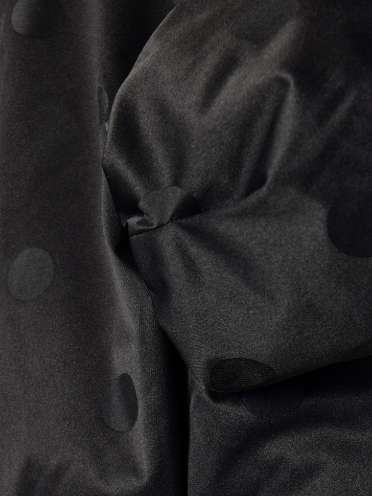 бомбер оверсайз в горошек для девочек универсального стиля с лицевой стороны