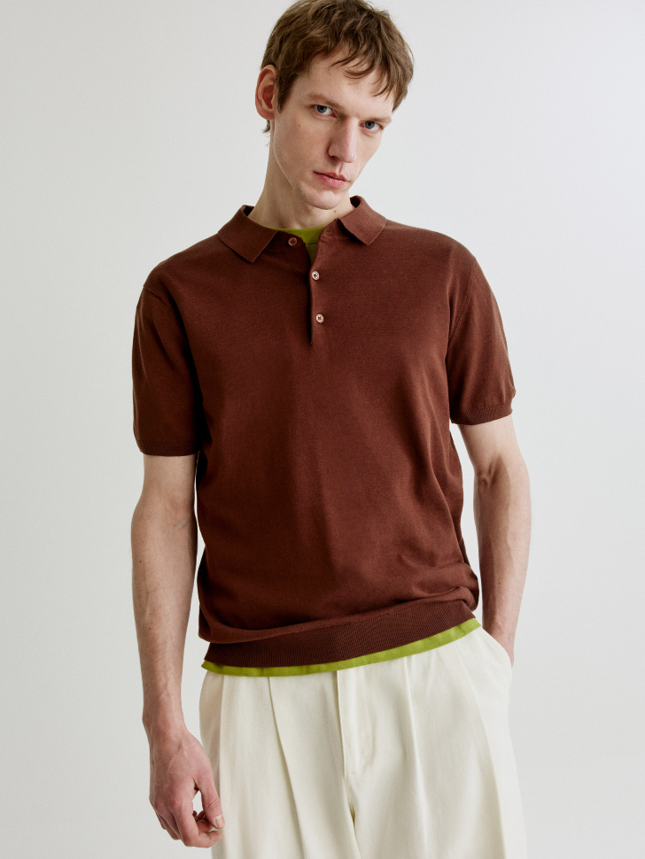 

Трикотажное поло с коротким рукавом, SL6803110603