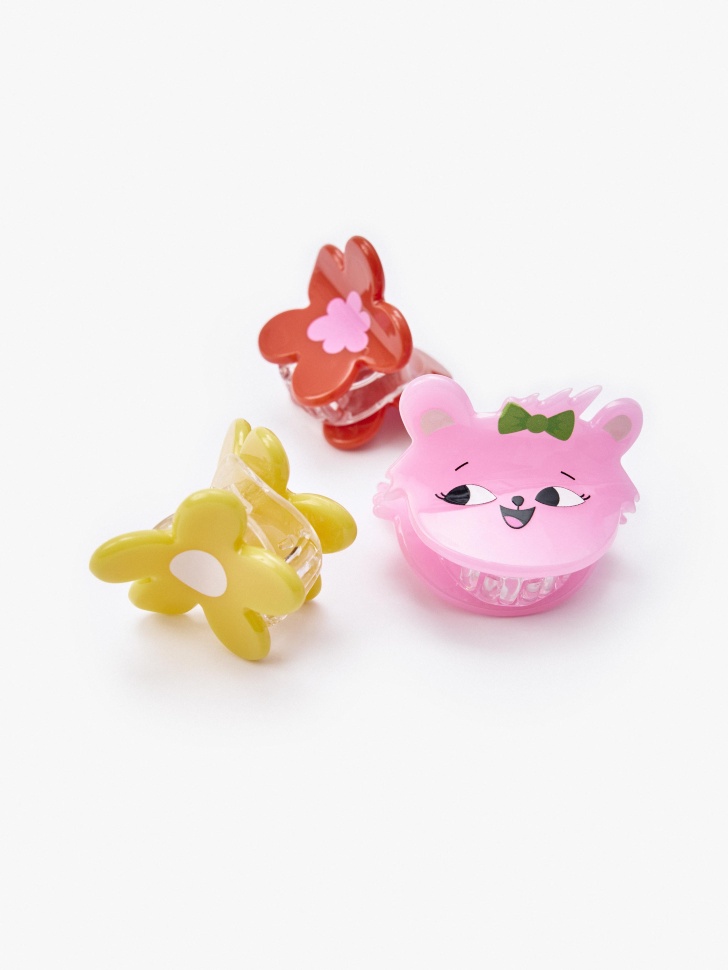 набор заколок с бантиками для девочек от бренда sela вид слева