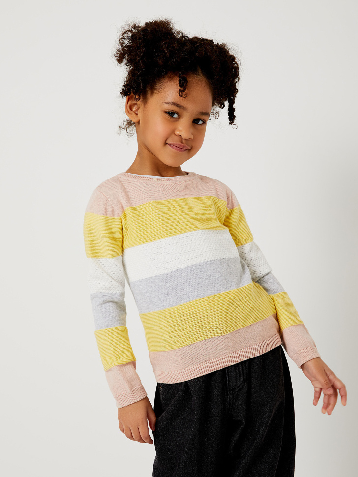 

Джемпер в полоску для девочек, Розовый