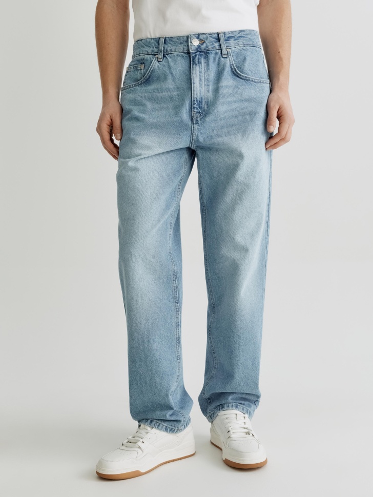 джинсы прямого кроя со средней посадкой от бренда sela вид слева