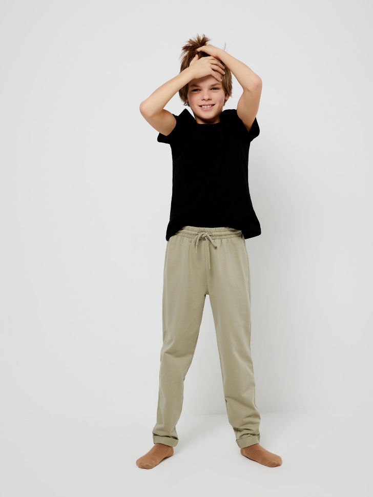 Домашние брюки для мальчиков (зеленый, 146-152 (12-13 YEARS))