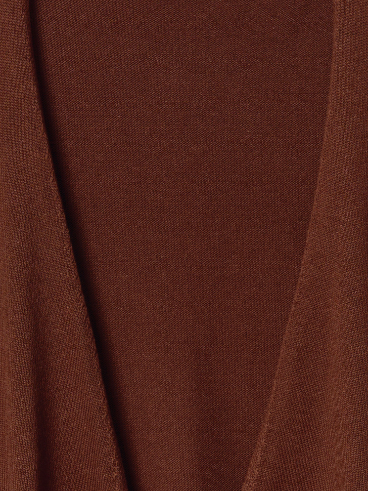 вязаный жилет на завязке с содержанием лиоцелла и льна из лиоцелловой ткани спереди