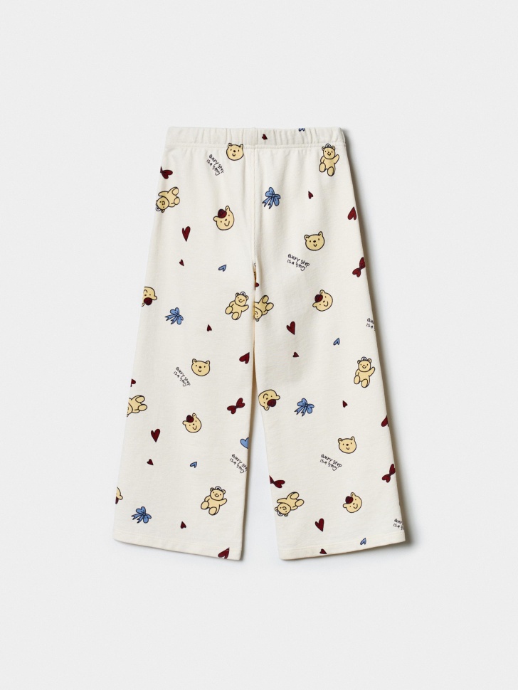 широкие брюки с принтом для девочек по цене 1799 руб вид справа