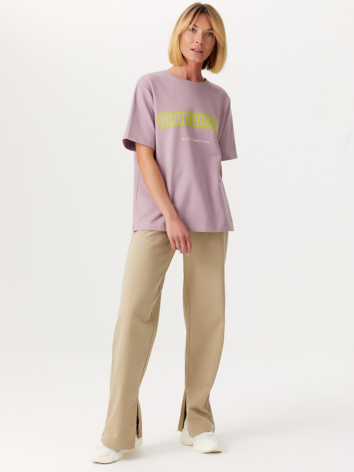 

Прямые трикотажные брюки, Зеленый