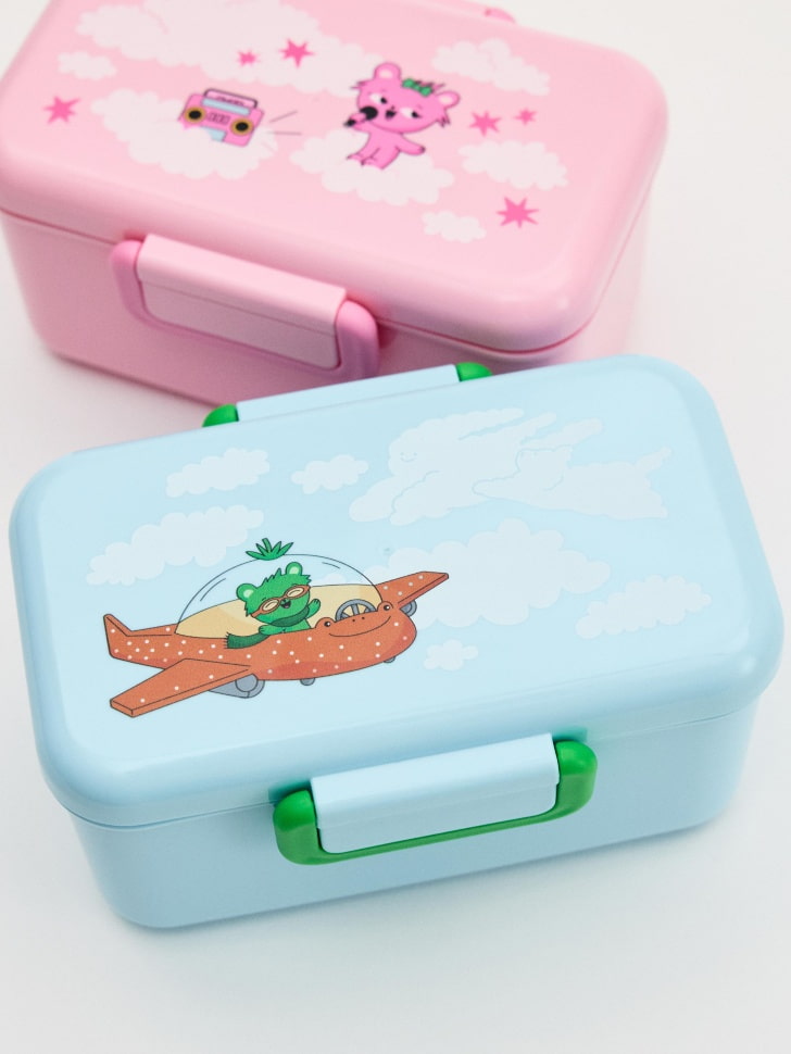Ланч-бокс с Вигге, голубой, розовый, арт. lb-001