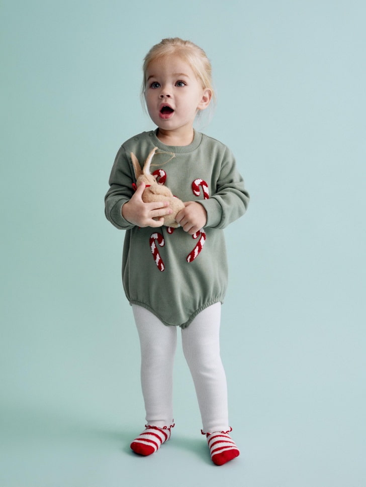 трикотажные брюки в рубчик для малышей 4680798570709 фотография