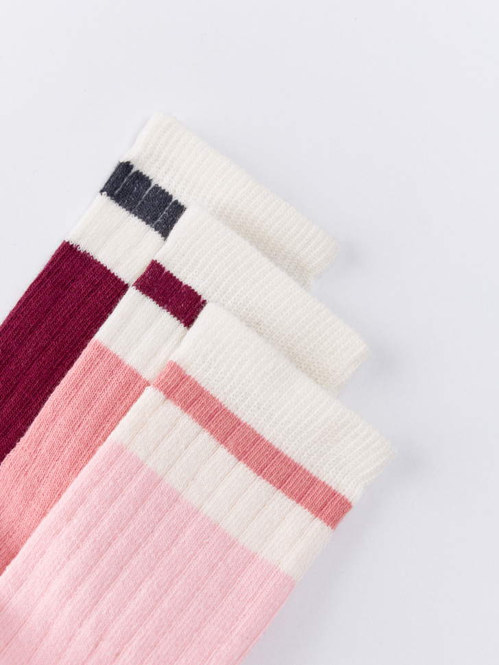 набор из 3 пар носков девочек от бренда sela вид слева