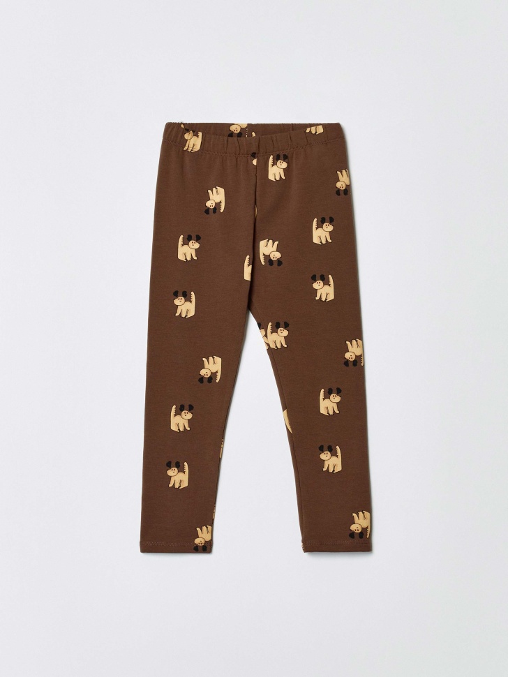 Трикотажные брюки SELA с начесом, коричневый, арт. 33956