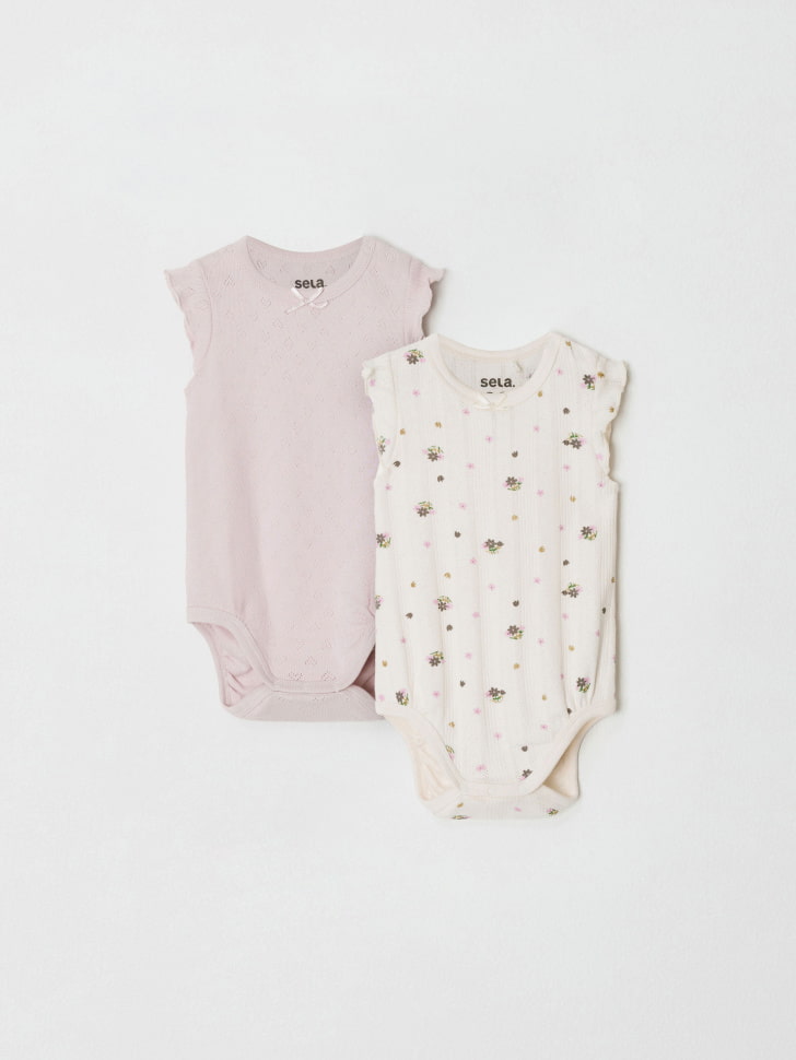 

Трикотажное боди для малышей, 2 шт.