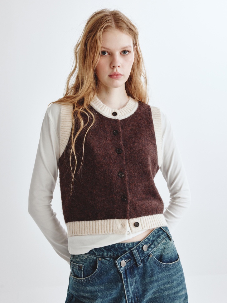 Вязаный жилет SELA Young, арт. 34181