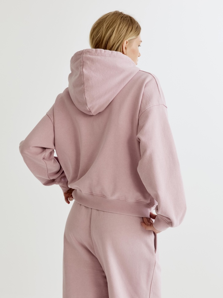 худи оверсайз с кислотной стиркой из россии вид сбоку