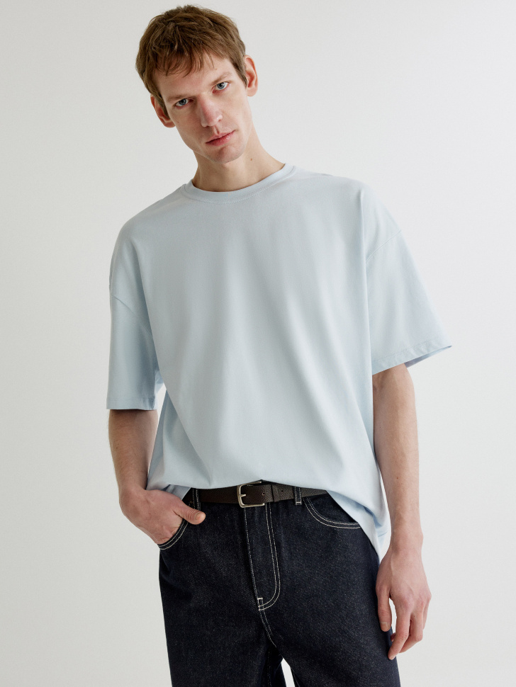 Футболка SELA, голубой, арт. 35813