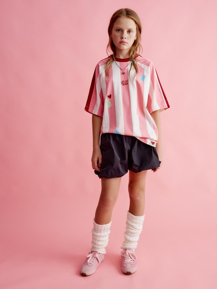 Футболка оверсайз Sela для девочек, разноцветный, арт. 36281