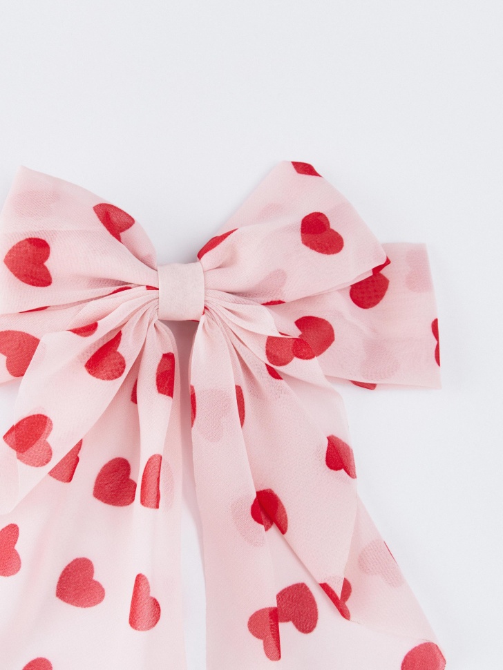 заколка с бантом для девочек от бренда sela вид слева