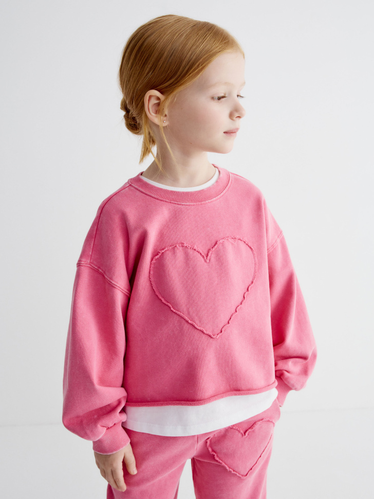 Свитшот с аппликацией для девочек 1999₽