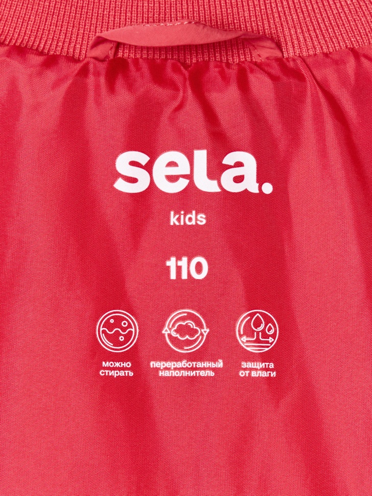 демисезонная стеганая куртка для девочек из россии вид сбоку