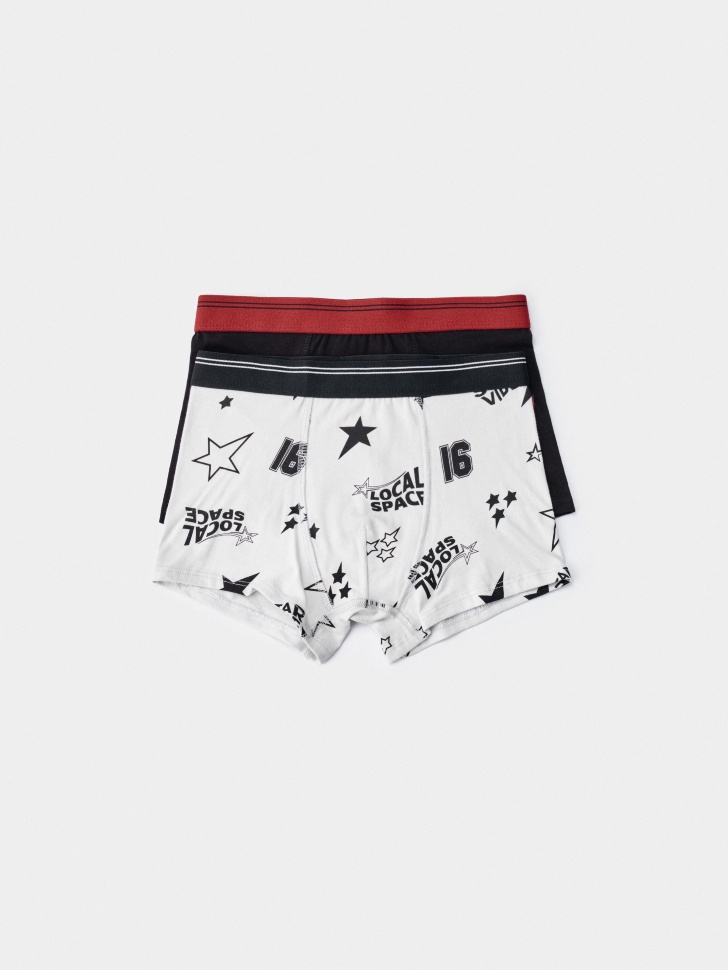 Набор из 2 трусов-боксеров Sela для мальчиков, разноцветный, арт. 51507