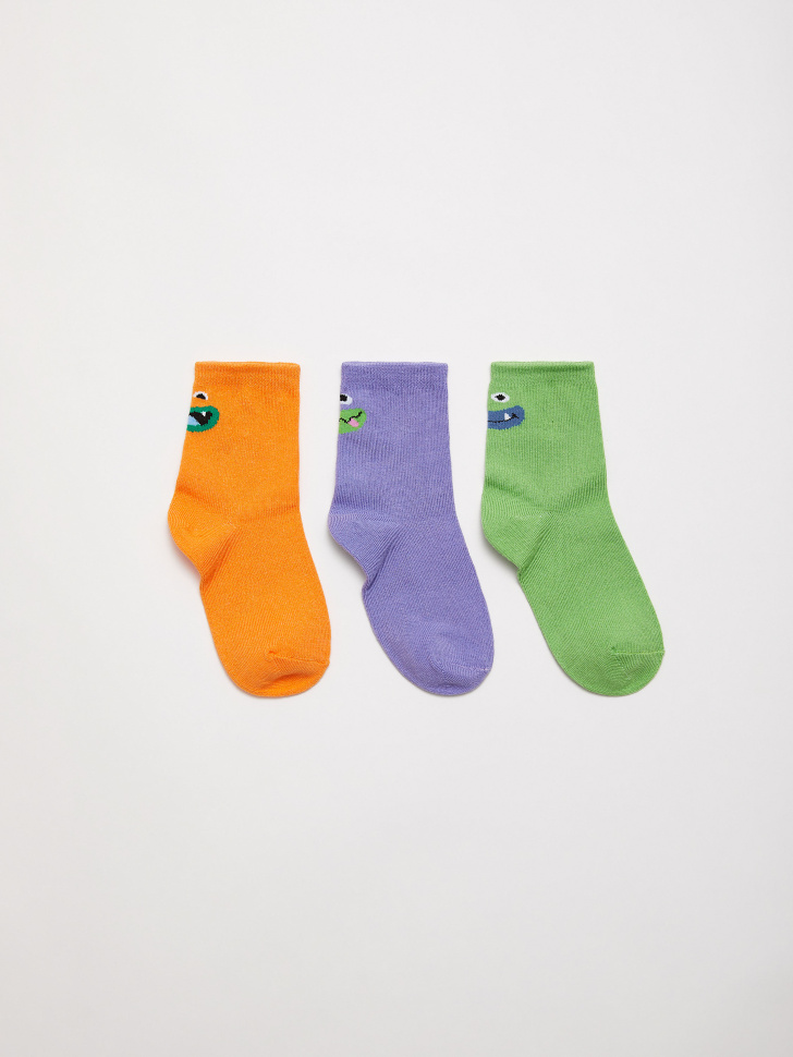 Набор из 3 пар носков для мальчиков (принт, 18-20)