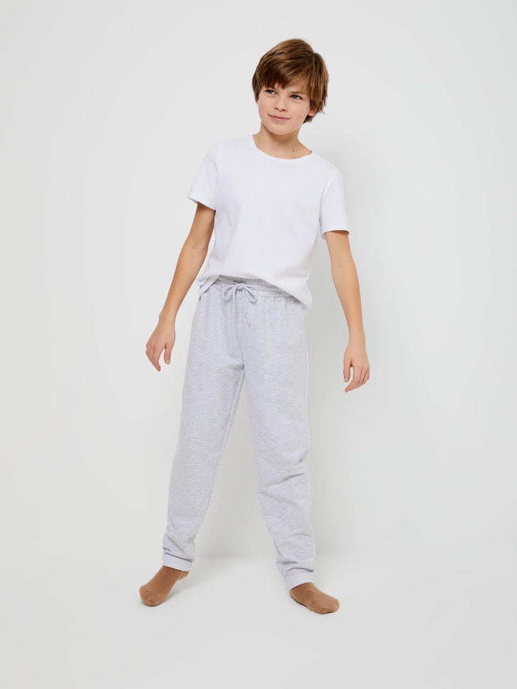 Домашние брюки для мальчиков (серый, 134-140 (10-11 YEARS)) sela 4603375544702 - фото 1