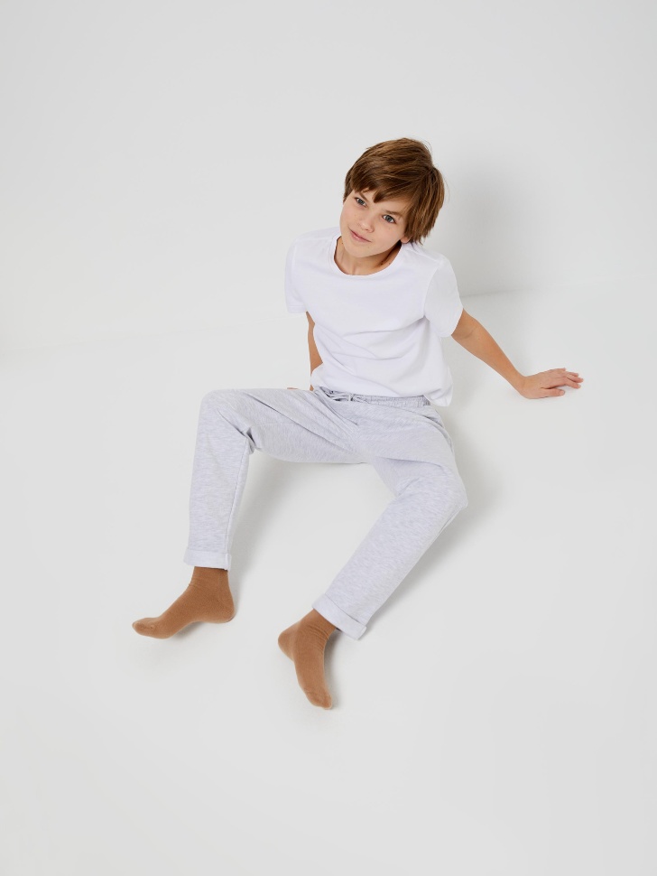Домашние брюки для мальчиков (серый, 134-140 (10-11 YEARS)) sela 4603375544702 - фото 6