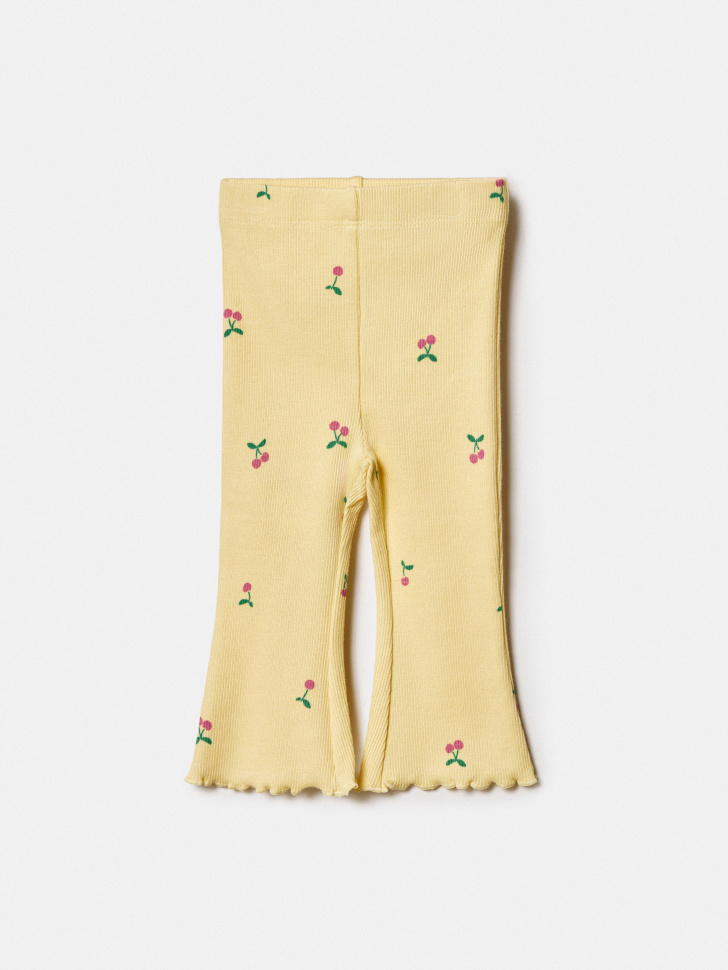 трикотажные брюки клеш в рубчик для малышей 4610517769480 фотография