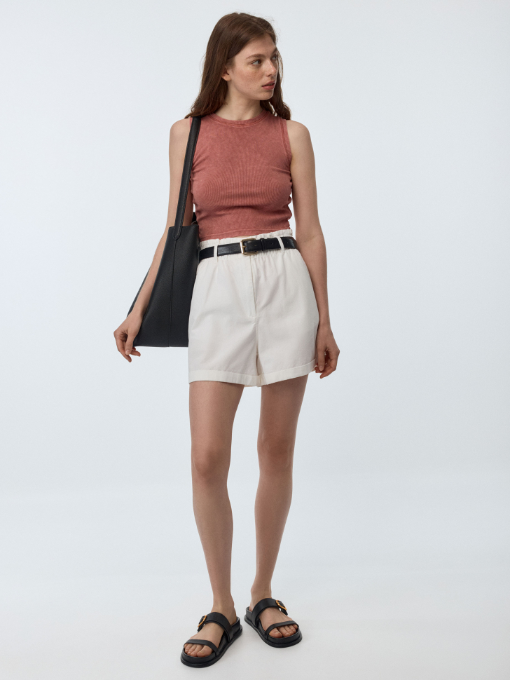 

Шорты с присборенной талией