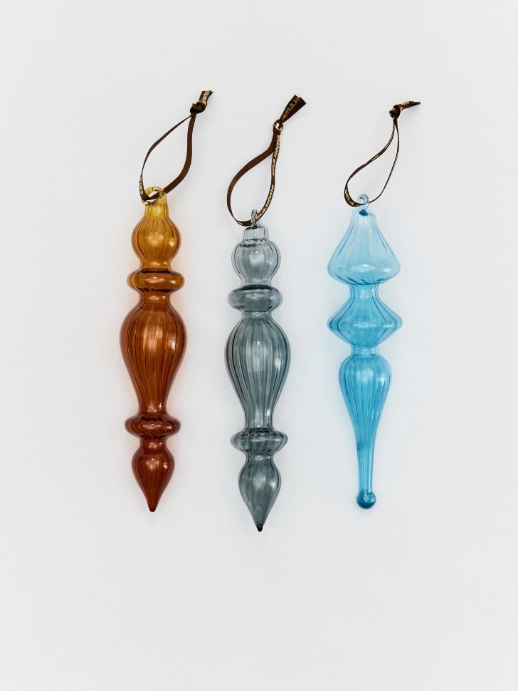 

Набор стеклянных елочных украшений, 3 шт., SL5811227041