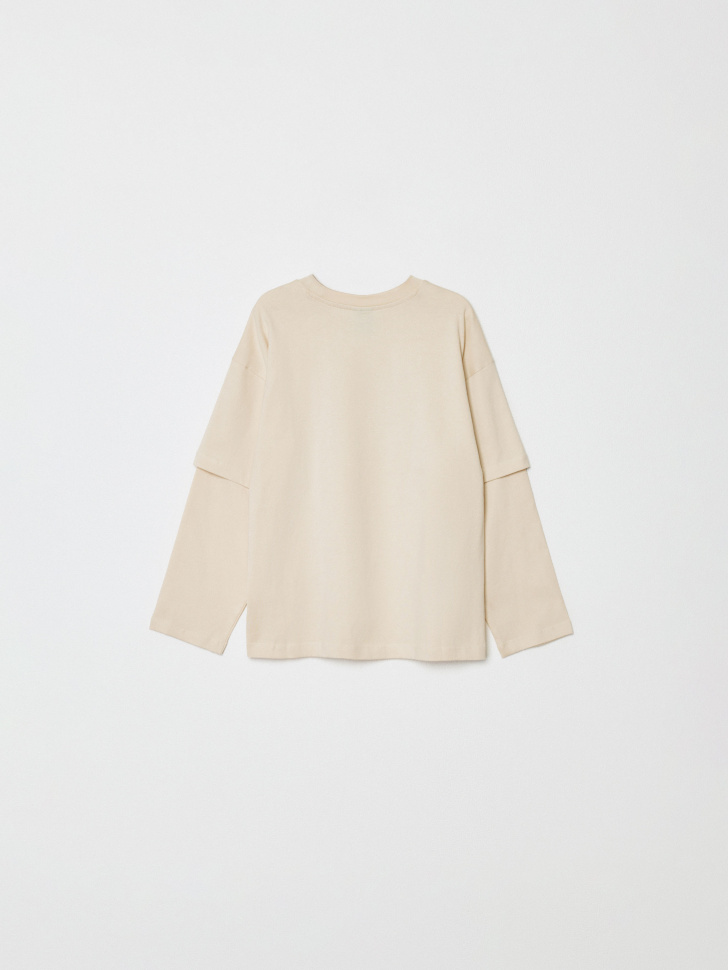 лонгслив оверсайз для мальчиков с принтом  x смешарики 4610517200600 по акции