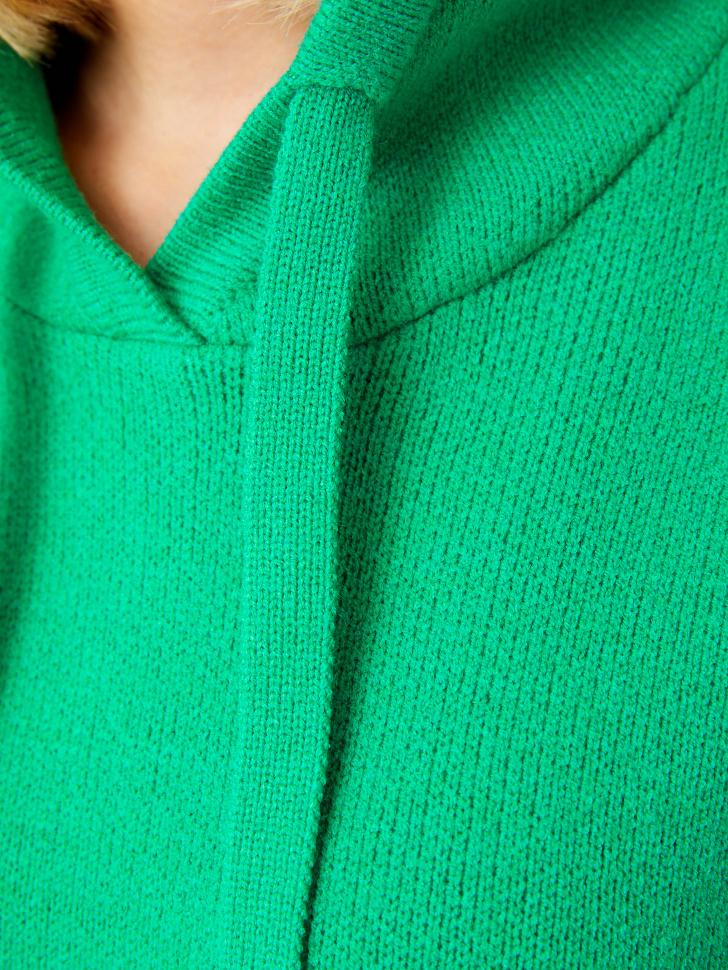 Вязаное худи (зеленый, XL) sela 4680129227548 - фото 4