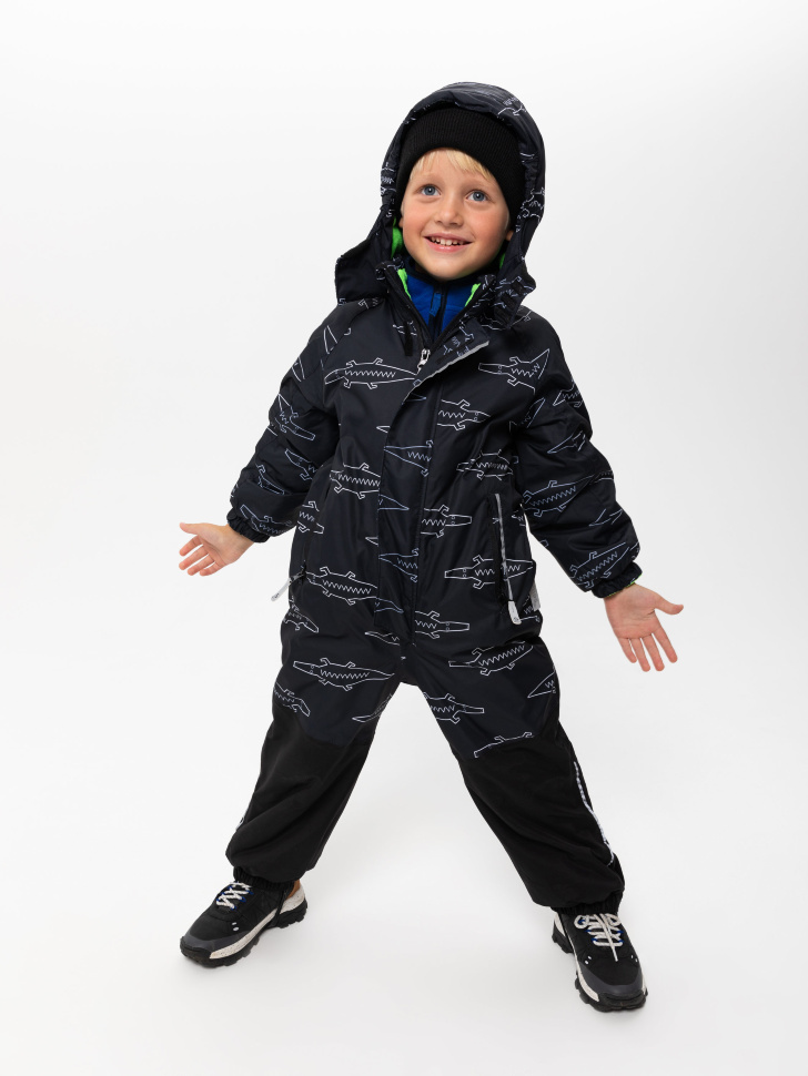 

Утепленный комбинезон для мальчиков, Черный