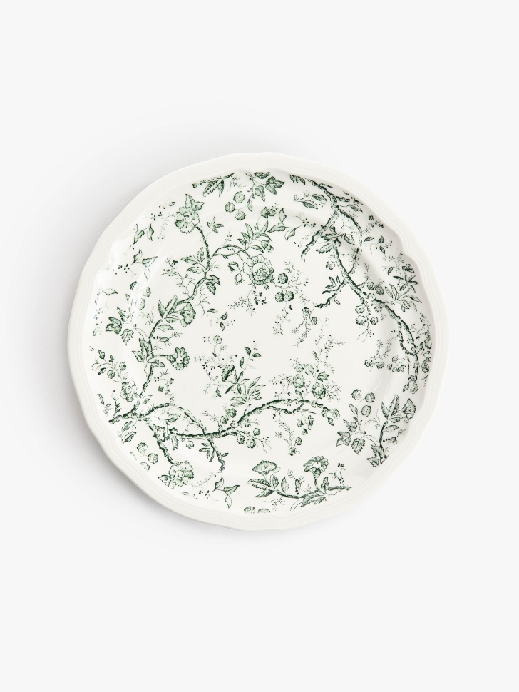 

Обеденная тарелка из фарфора с цветочным узором, SL6801227163