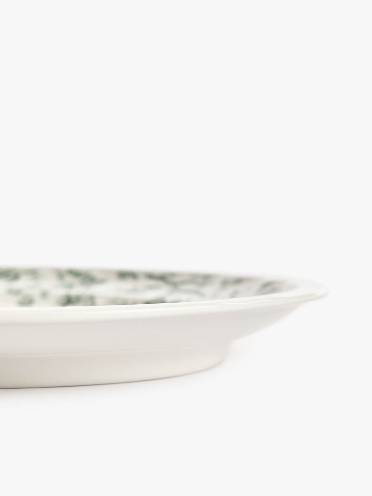 обеденная тарелка из фарфора с цветочным узором по цене 1499 руб вид справа