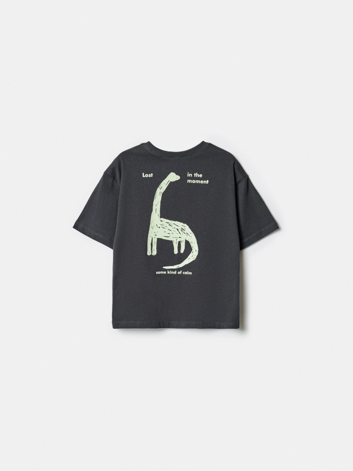 футболка оверсайз с принтом для мальчиков от бренда sela вид слева