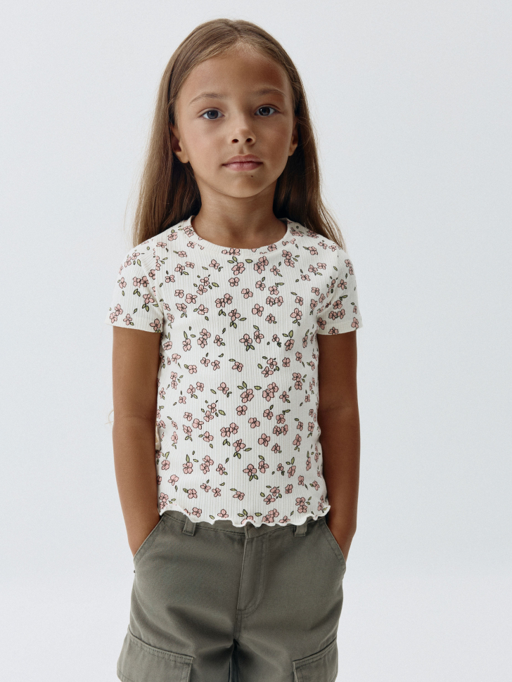 

Футболка с принтом для девочек