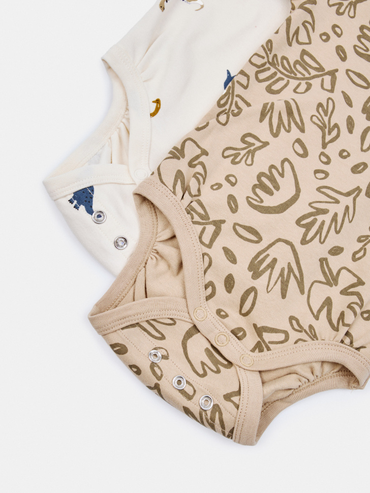 набор из 2 трикотажных боди с коротким рукавом для малышей по цене 1299 руб вид справа